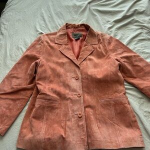 Brandon Thomas Coral Suede Blazer